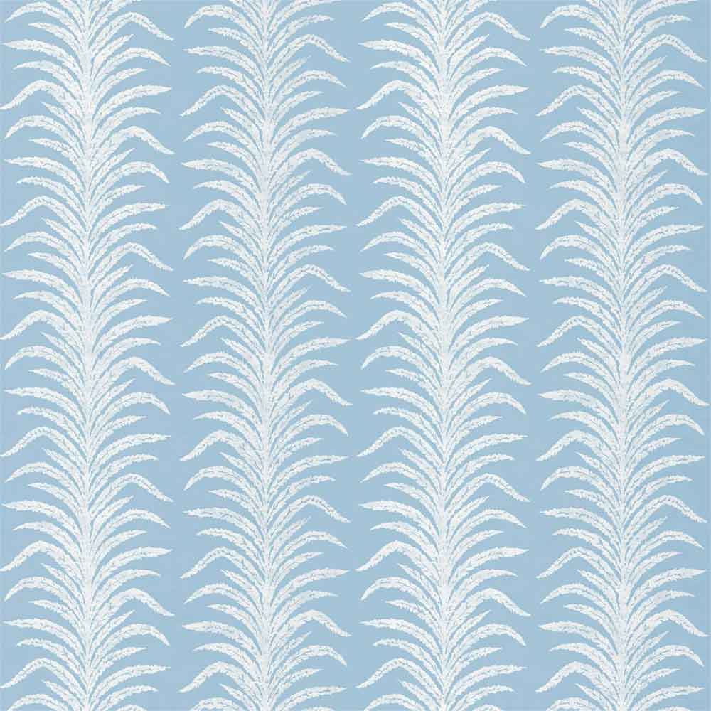 Tree Fern Weave Crusoe Blue Fabric