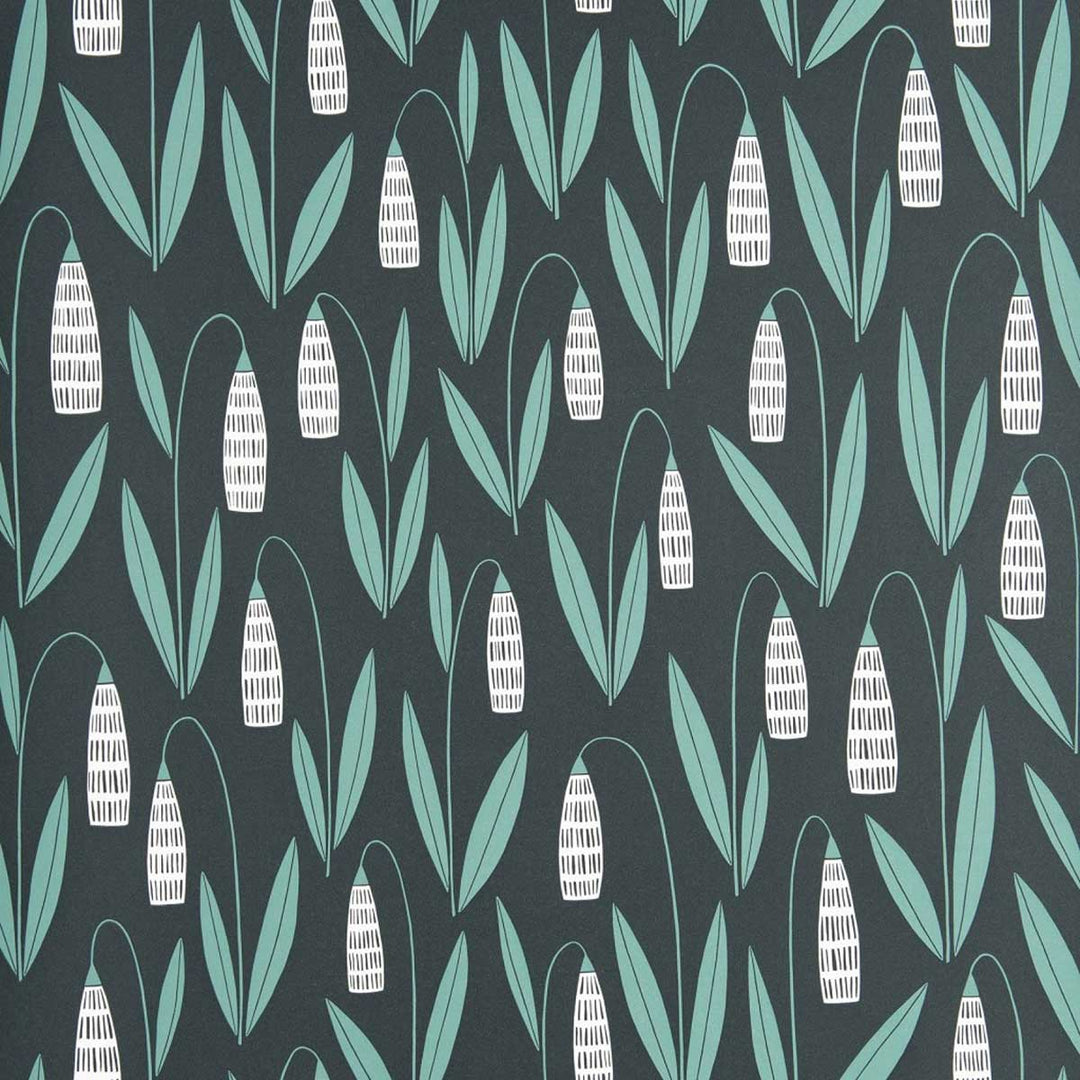 MissPrint Snowdrops Wallpaper | Night Flower | MISP1274