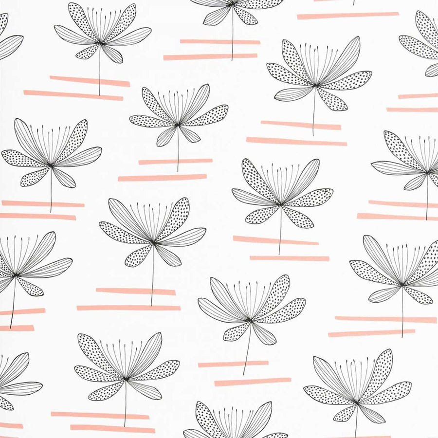 MissPrint Water Lily Wallpaper | Rosemallow | MISP1295