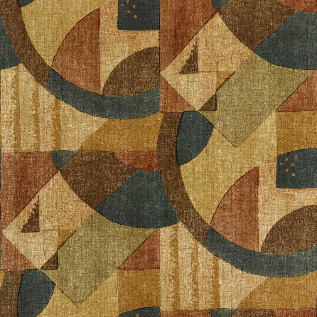 Abstract 1928 Antique Copper Wallpaper