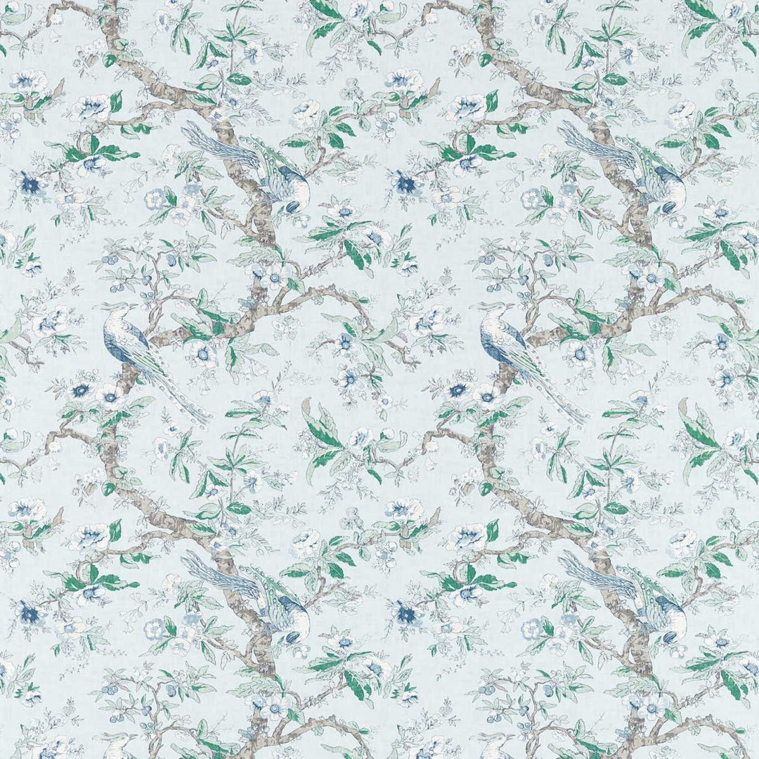 Chintz Blue Stone Wallpaper