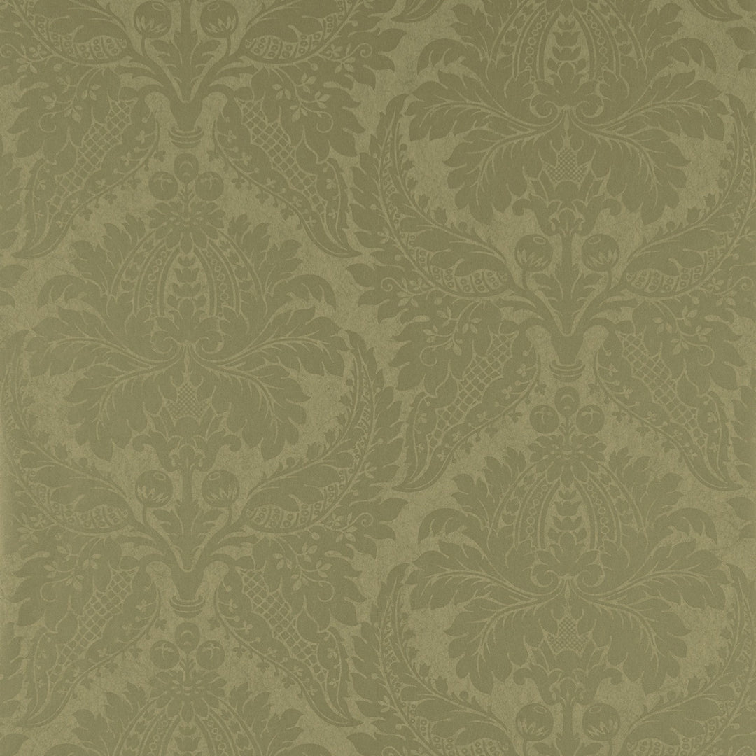 Malmaison Damask Old Gold Wallpaper