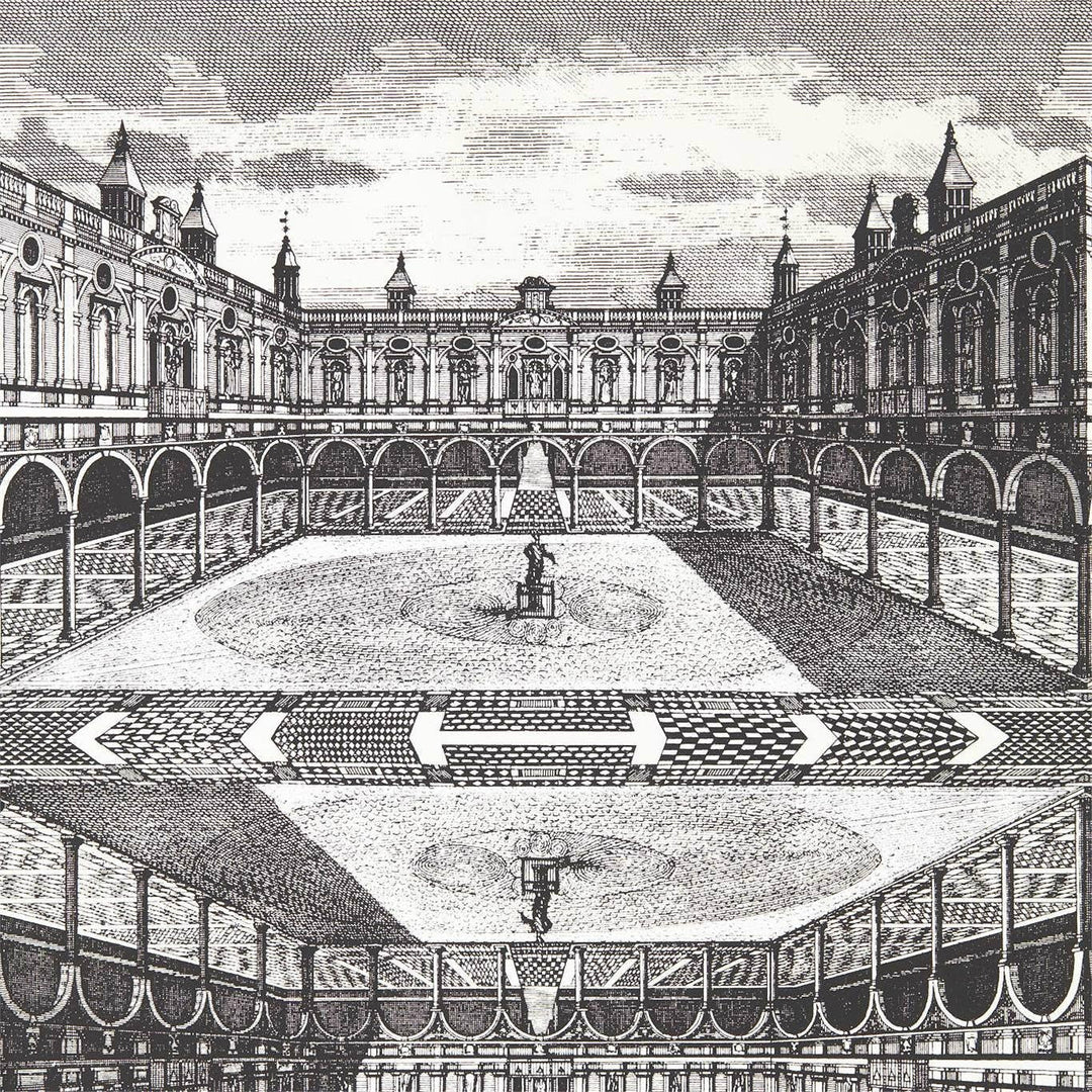 Royal Exchange Snow & Architects White Wallpaper