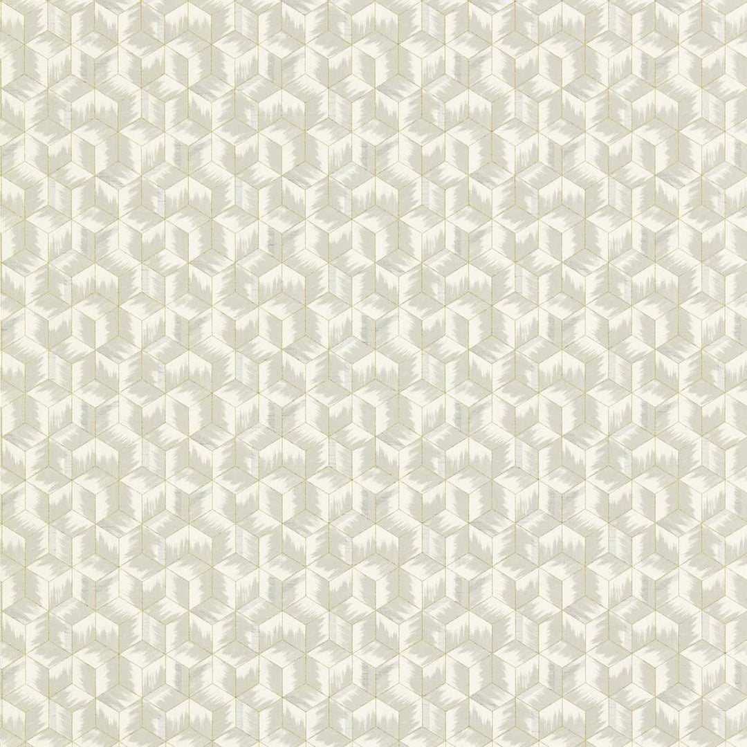 Tumbling Blocks Empire Grey Wallpaper