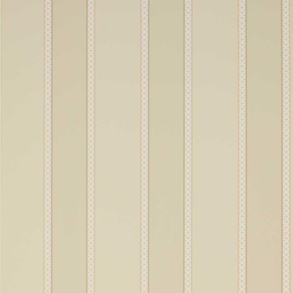Colefax & Fowler Chartworth Stripe Wallpaper | Stone | 7139/09