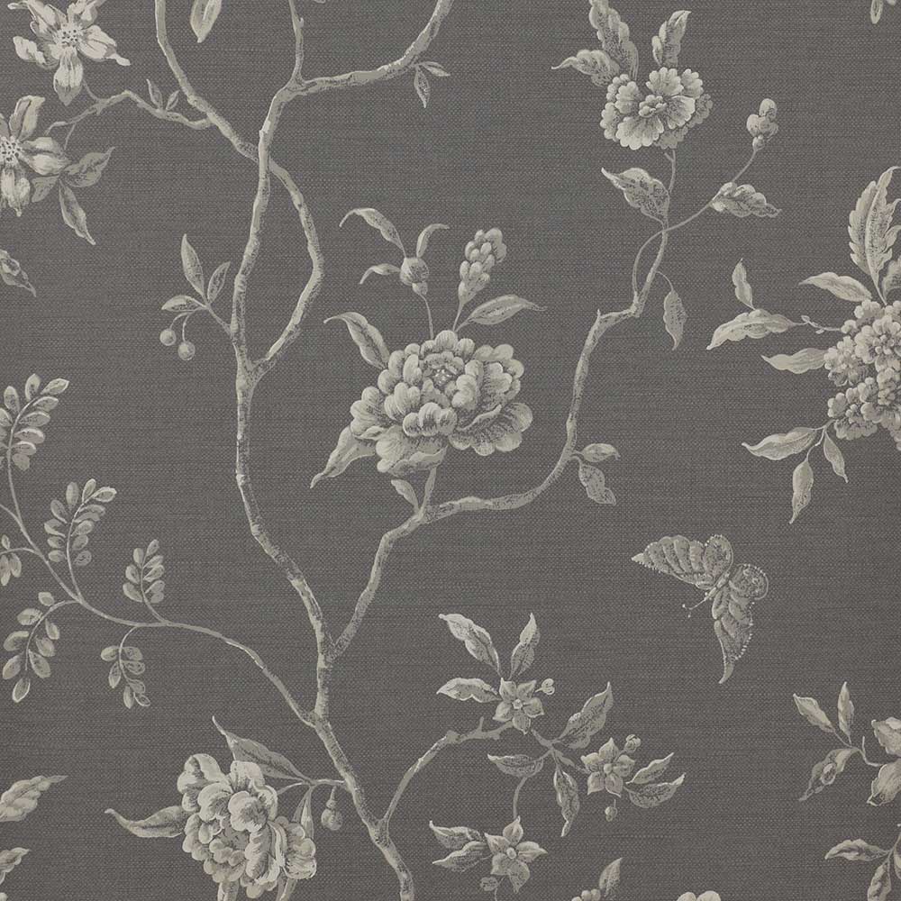 Colefax & Fowler Swedish Tree Wallpaper | Charcoal | 7165/04