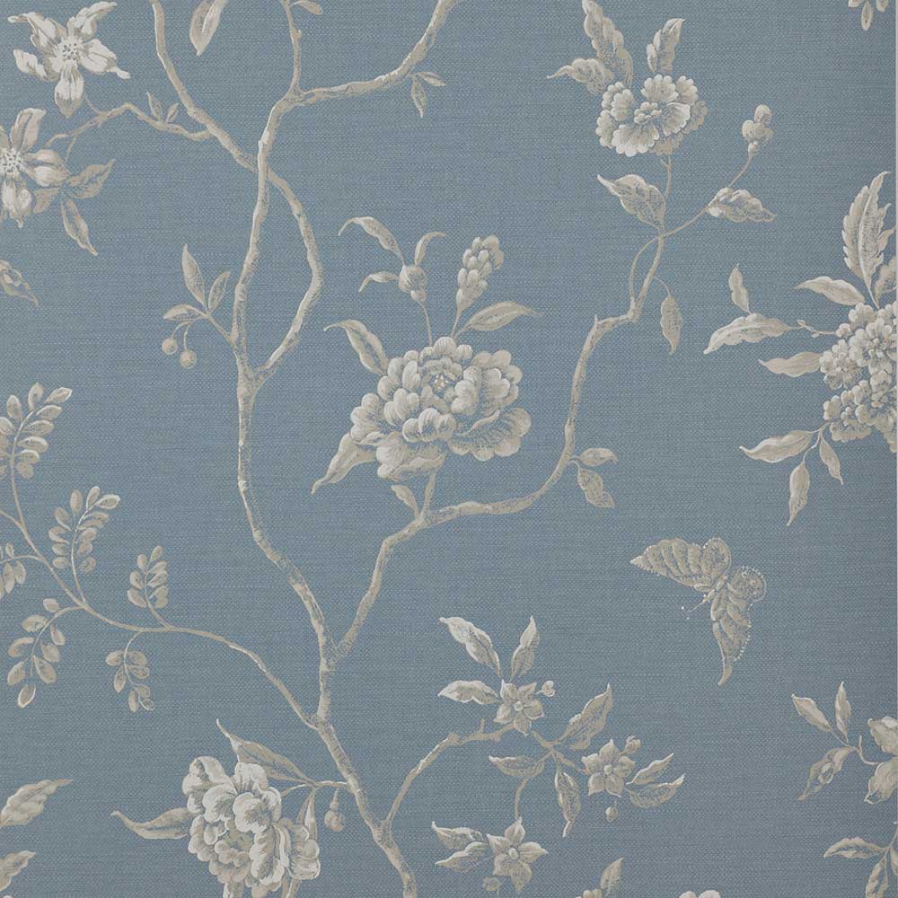 Colefax & Fowler Swedish Tree Wallpaper | Navy | 7165/05