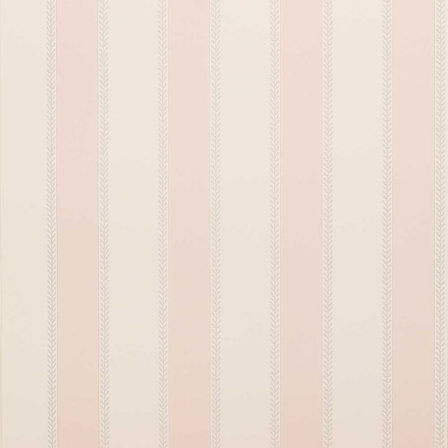 Colefax & Fowler Graycott Stripe Wallpaper | Old Pink | 7190/01