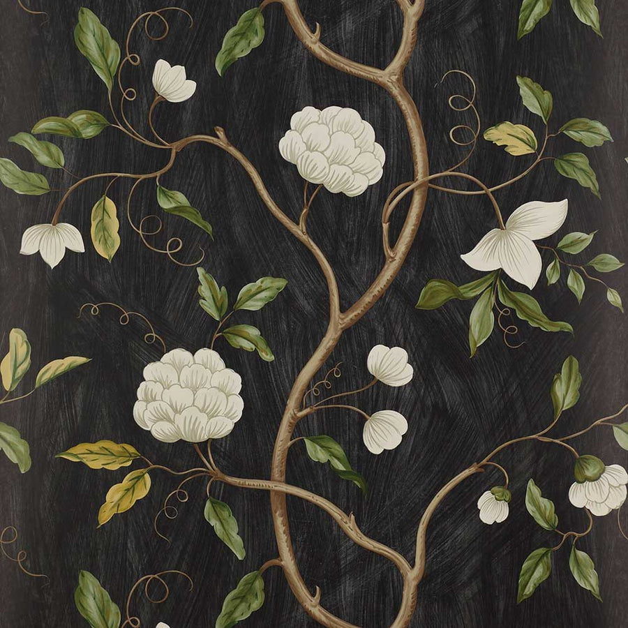 Colefax & Fowler Snow Tree Wallpaper | Black | 7949/06