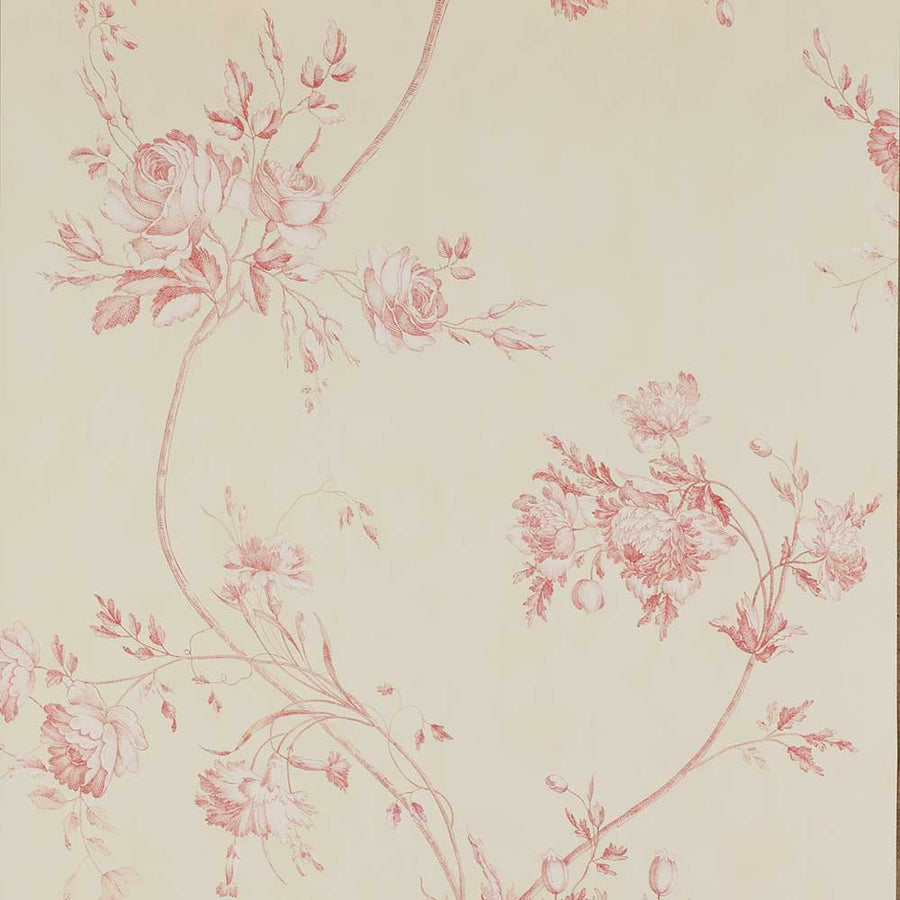 Colefax & Fowler Darcy Wallpaper | Red | 7957/03