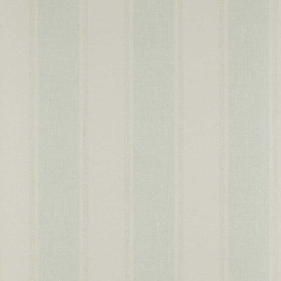 Colefax & Fowler Alton Stripe Wallpaper | Aqua & Beige | 7988/02