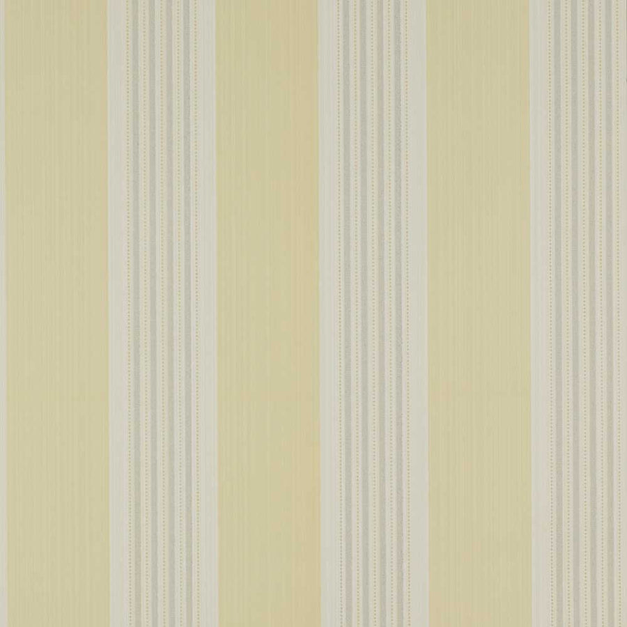 Colefax & Fowler Tealby Stripe Wallpaper | Yellow & Grey | 7991/03