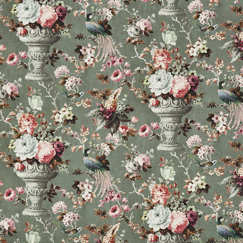 Clarence Laurel Fabric by Prestigious Textiles - 3968/643 | Modern 2 Interiors