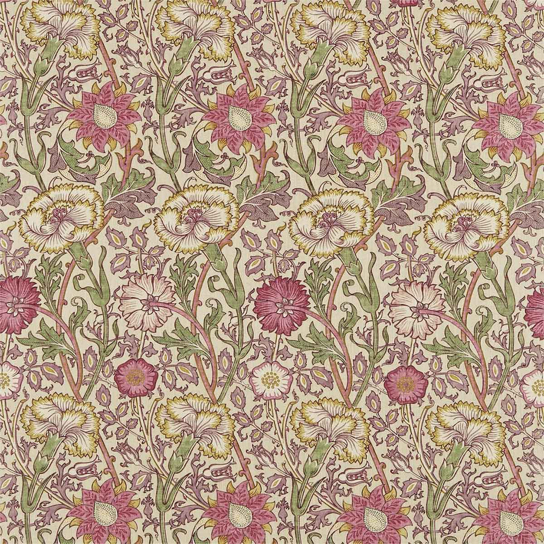 Pink & Rose Manilla & Wine Fabric by Morris & Co - 222529 | Modern 2 Interiors