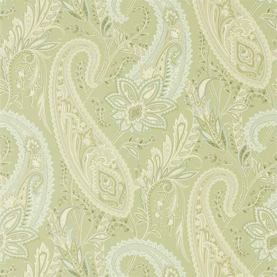Cashmere Paisley Garden Green Wallpaper by Sanderson - 216320 | Modern 2 Interiors