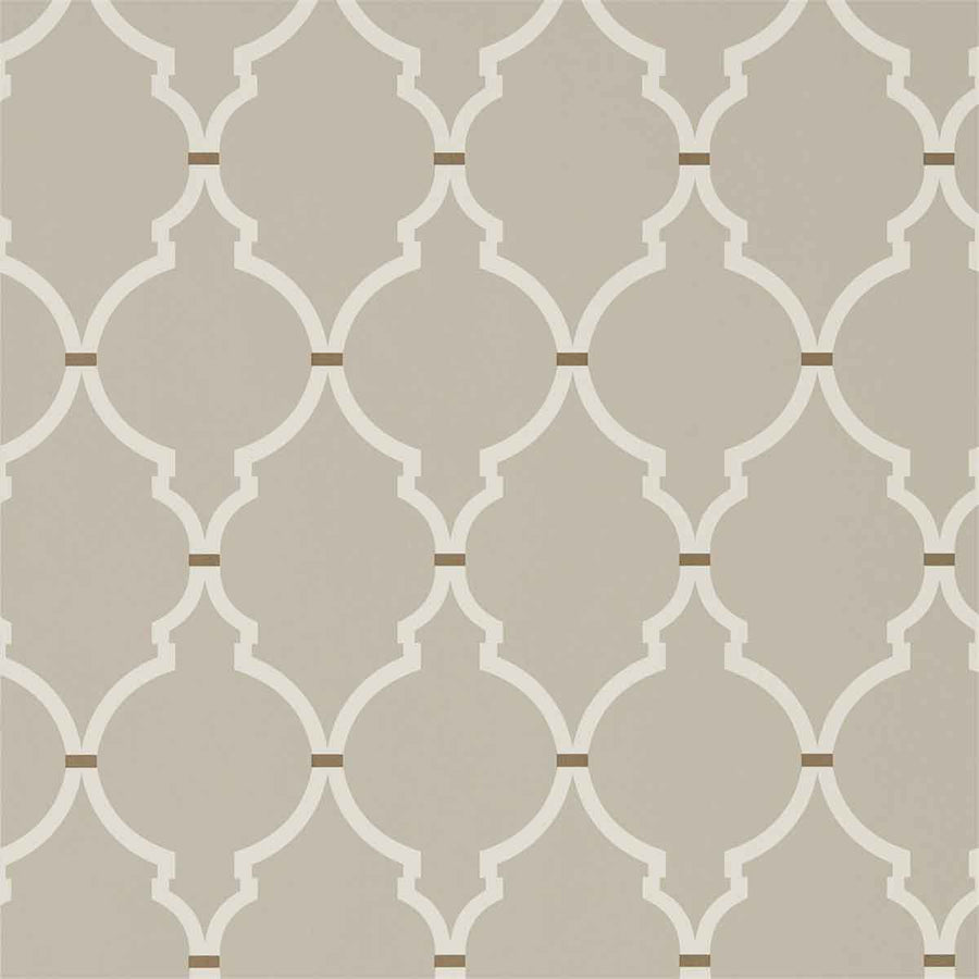 Empire Trellis Birch & Cream Wallpaper by Sanderson - 216336 | Modern 2 Interiors