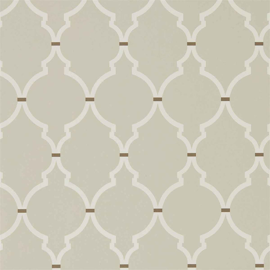 Empire Trellis Linen & Cream Wallpaper by Sanderson - 216337 | Modern 2 Interiors