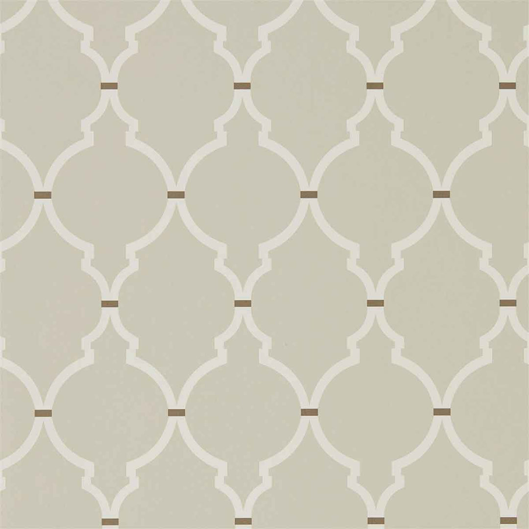 Empire Trellis Linen & Cream Wallpaper by Sanderson - 216337 | Modern 2 Interiors