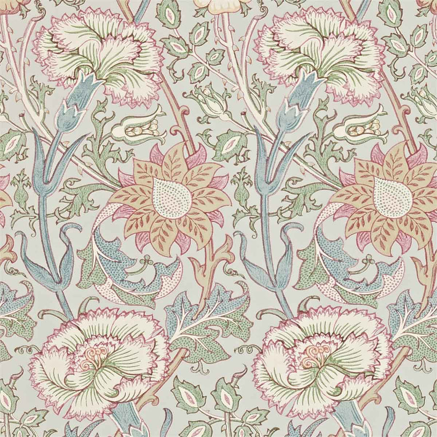 Morris And Co Pink & Rose Wallpaper - Eggshell & Rose - 212568 | Modern 2 Interiors
