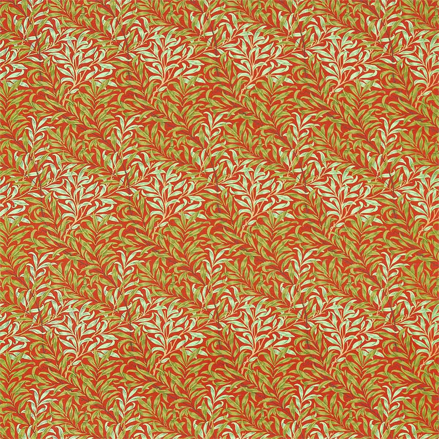 Willow Bough Tomato & Olive Fabric by Morris & Co - 226843 | Modern 2 Interiors