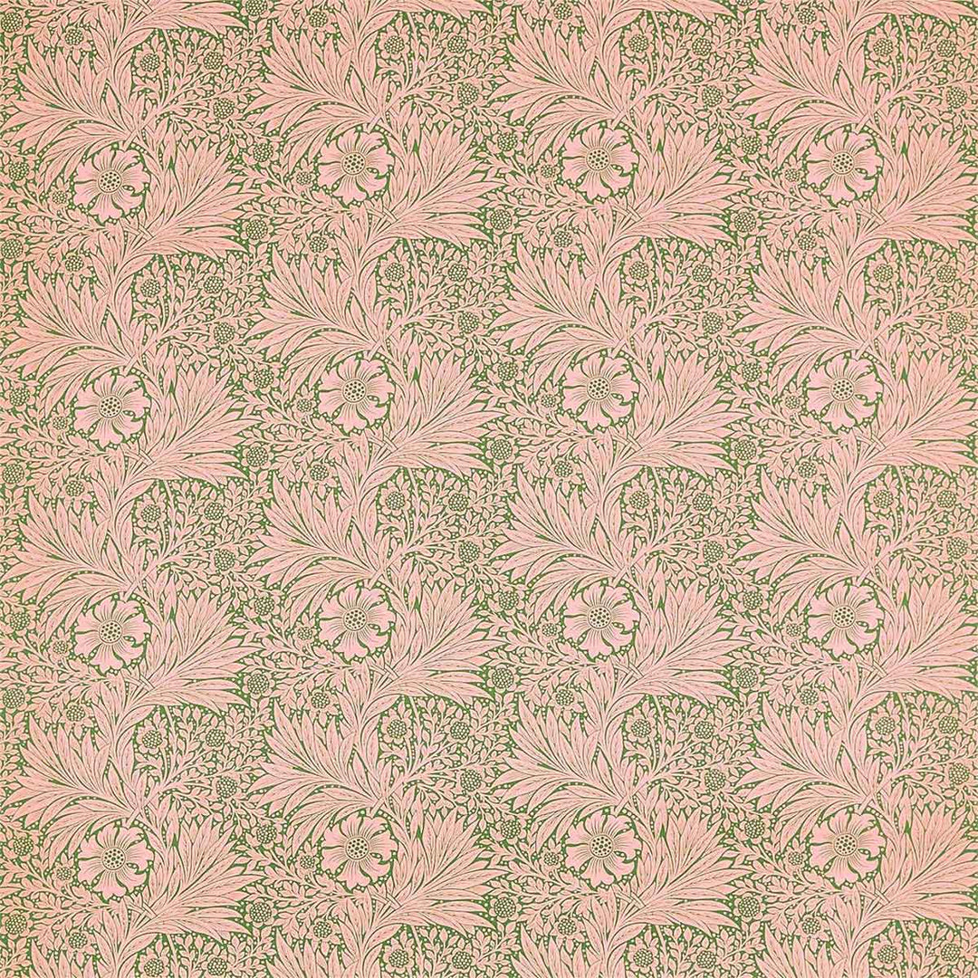 Marigold Olive & Pink Fabric by Morris & Co - 226847 | Modern 2 Interiors