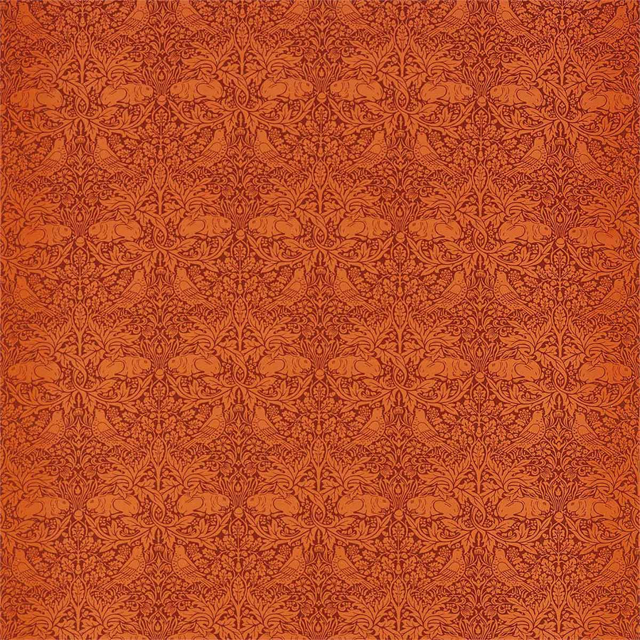 Brer Rabbit Burnt Orange Fabric by Morris & Co - 226849 | Modern 2 Interiors