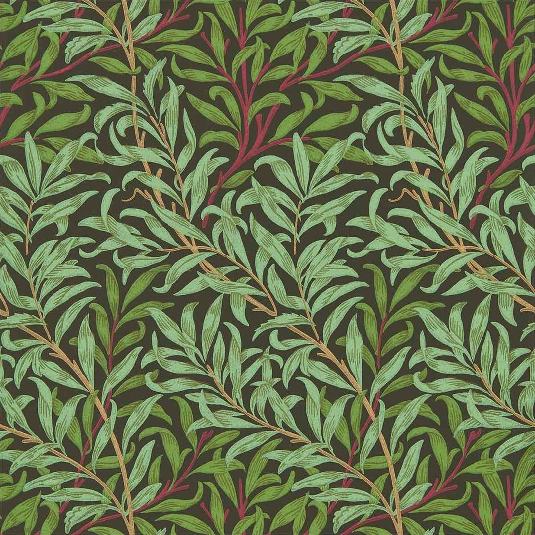 Morris And Co Willow Bough Wallpaper - Bitter Chocolate - 216950 | Modern 2 Interiors