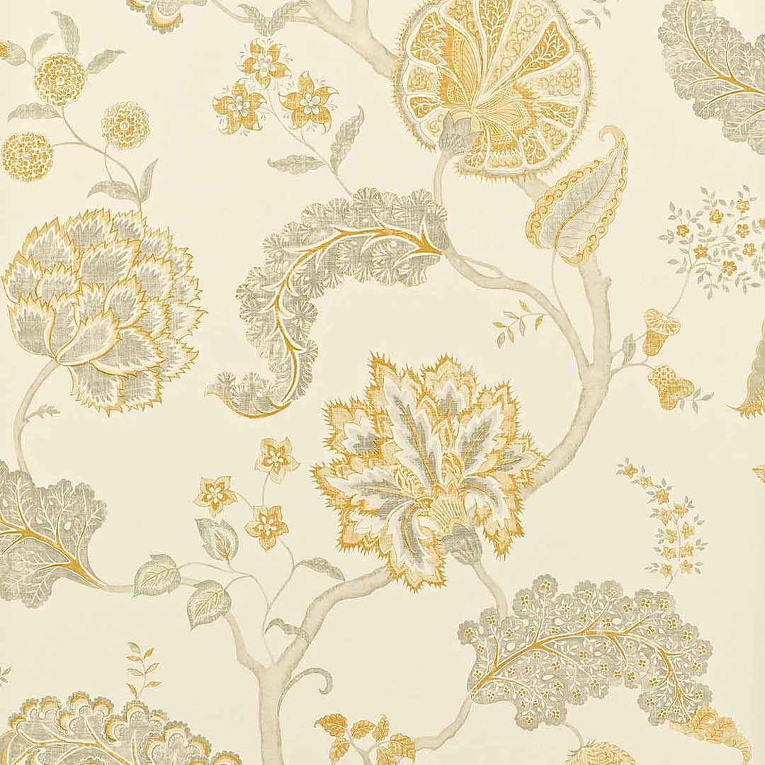 Palampore Silver & Gold Wallpaper by Sanderson - DCAVPA105 | Modern 2 Interiors