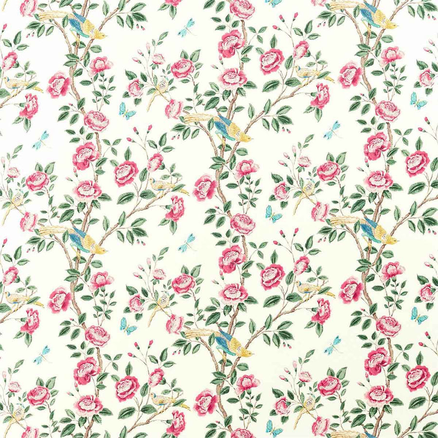 Andhara Rose & Cream Fabric by Sanderson - 226634 | Modern 2 Interiors