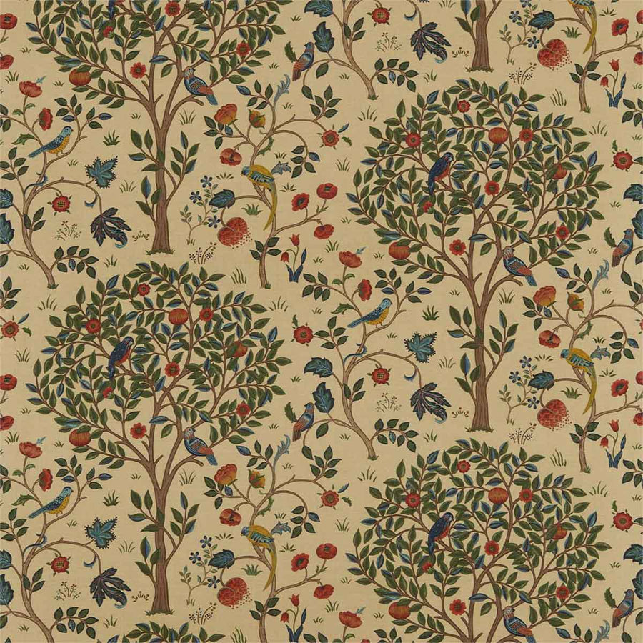 Kelmscott Tree Forest & Gold Fabric by Morris & Co - 226697 | Modern 2 Interiors