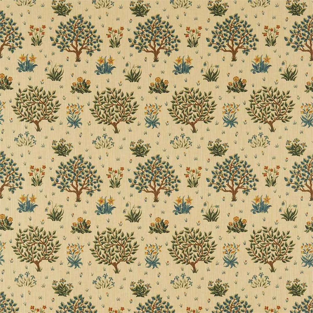 Orchard Olive & Gold Fabric by Morris & Co - 226706 | Modern 2 Interiors