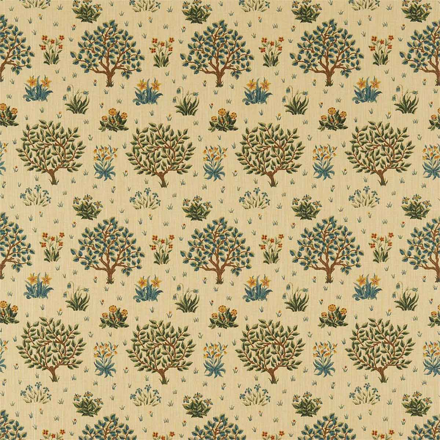 Orchard Olive & Gold Fabric by Morris & Co - 226706 | Modern 2 Interiors