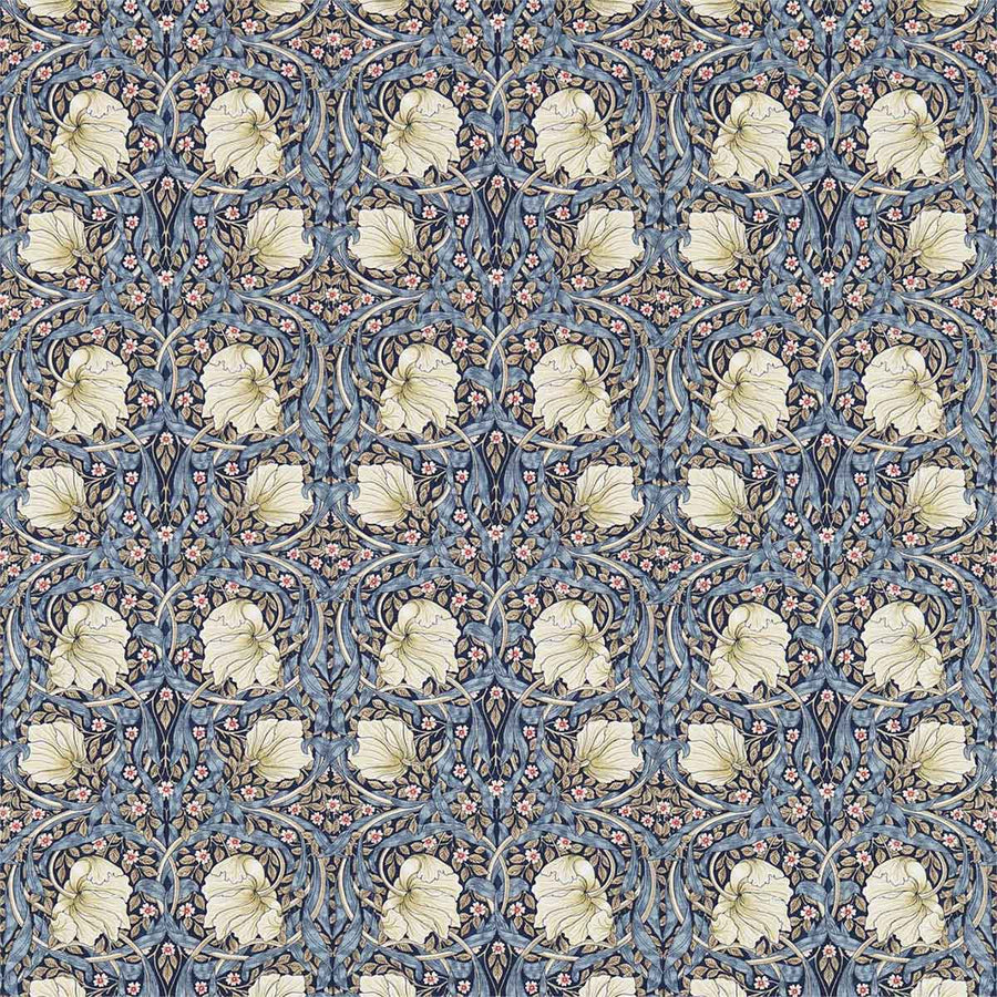 Pimpernel Indigo & Hemp Fabric by Morris & Co - 226712 | Modern 2 Interiors