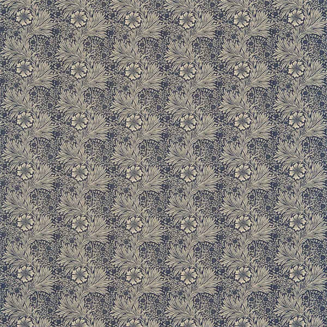 Marigold Indigo & Linen Fabric by Morris & Co - 226725 | Modern 2 Interiors