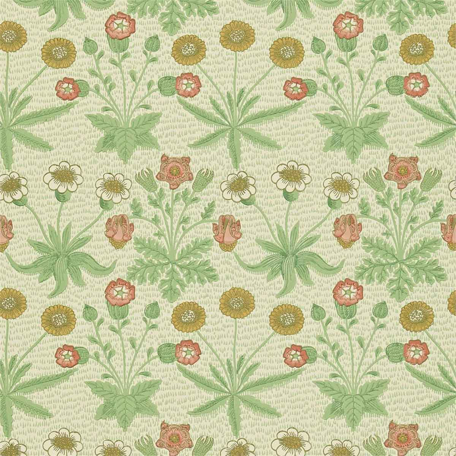 Morris And Co Daisy Wallpaper - Artichoke & Plaster - 216838 | Modern 2 Interiors