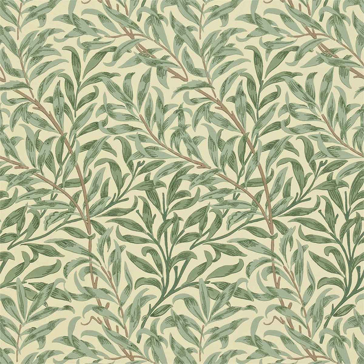 Morris And Co Willow Bough Wallpaper - Green - 216866 | Modern 2 Interiors