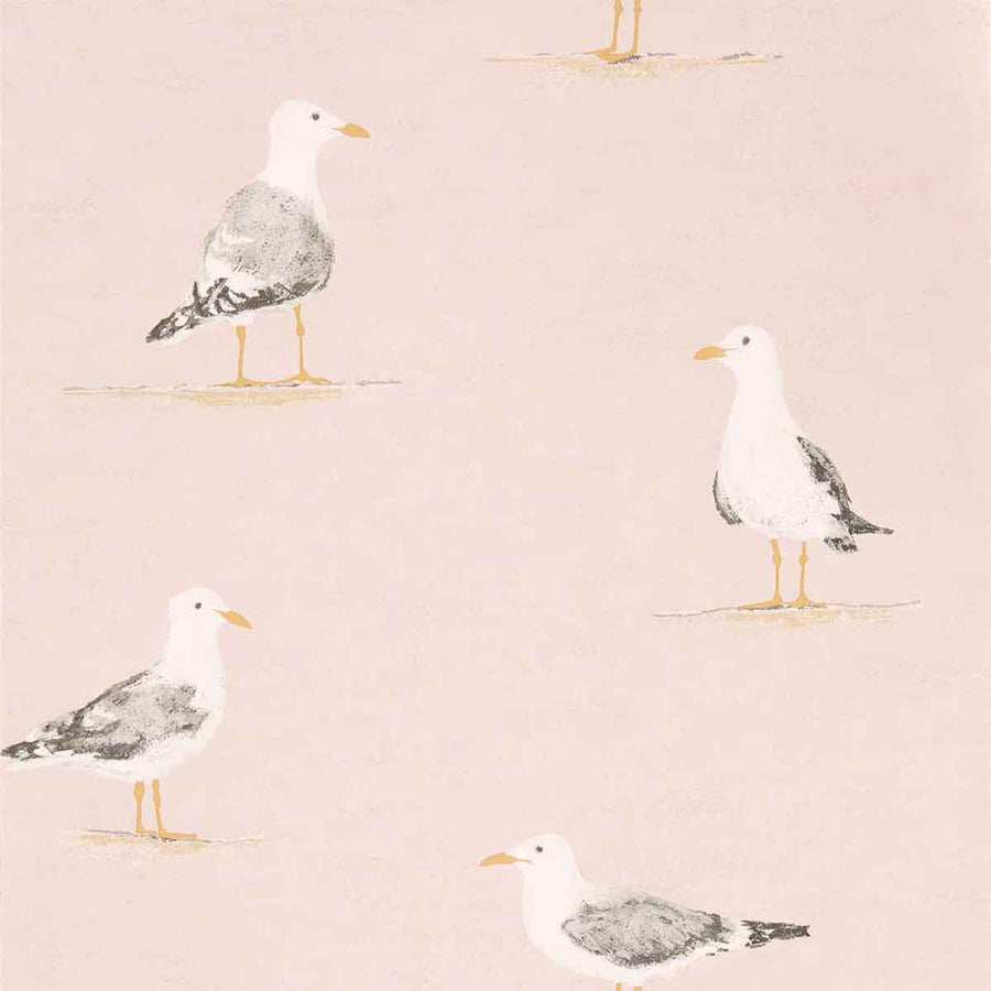 Shore Birds Blush Wallpaper by Sanderson - 216562 | Modern 2 Interiors