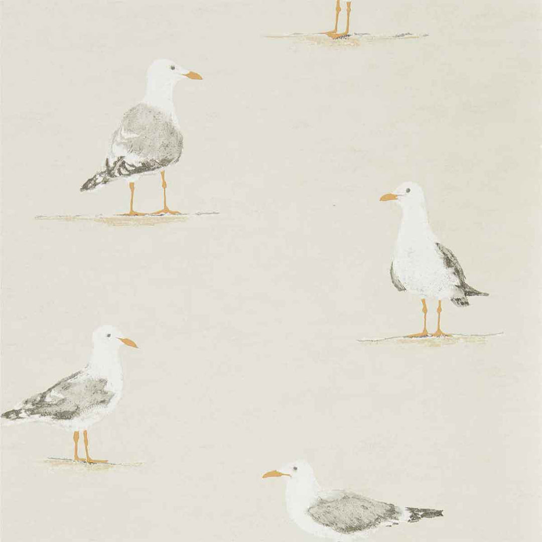 Shore Birds Driftwood Wallpaper by Sanderson - 216563 | Modern 2 Interiors