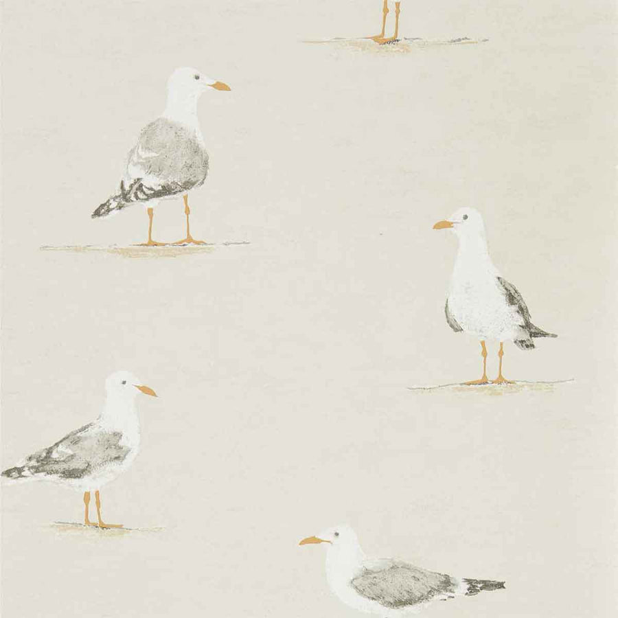 Shore Birds Driftwood Wallpaper by Sanderson - 216563 | Modern 2 Interiors