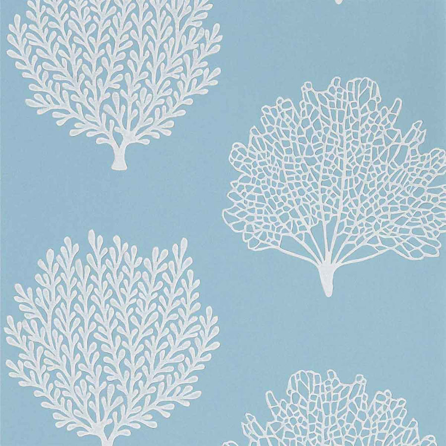 Coraline Marine Wallpaper by Sanderson - 216577 | Modern 2 Interiors