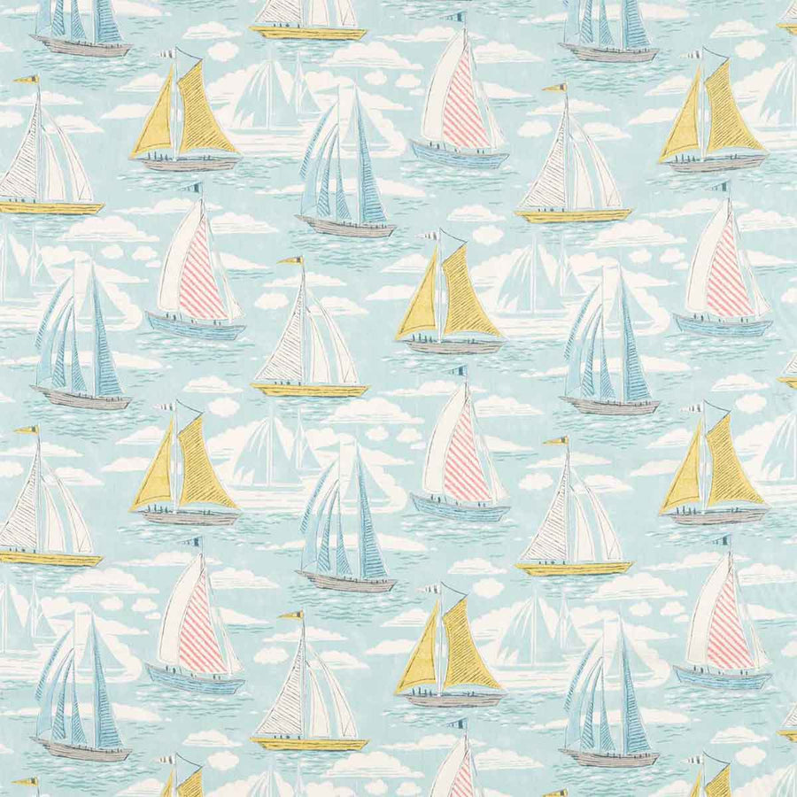 Sailor Aqua Fabric by Sanderson - 226505 | Modern 2 Interiors