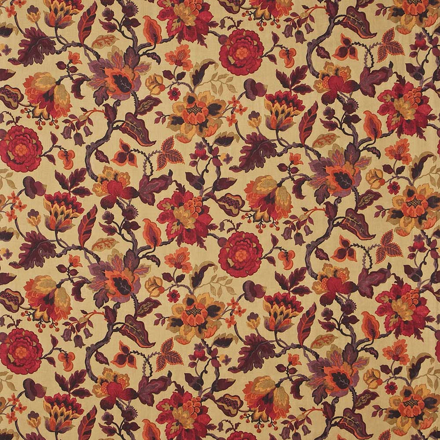 Amanpuri Old Gold & Aubergine Fabric by Sanderson - DCOUAM201 | Modern 2 Interiors