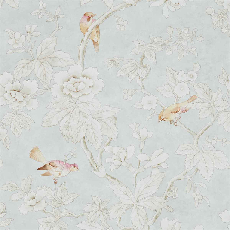 Chiswick Grove Silver Wallpaper by Sanderson - 216388 | Modern 2 Interiors