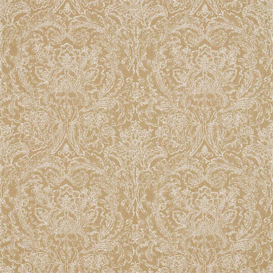 Courtney Demask Sepia Fabric by Sanderson - 236480 | Modern 2 Interiors