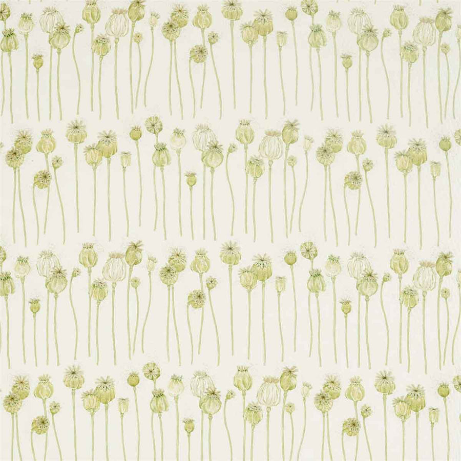 Poppy Pods Olive & Almond Fabric by Sanderson - 226431 | Modern 2 Interiors