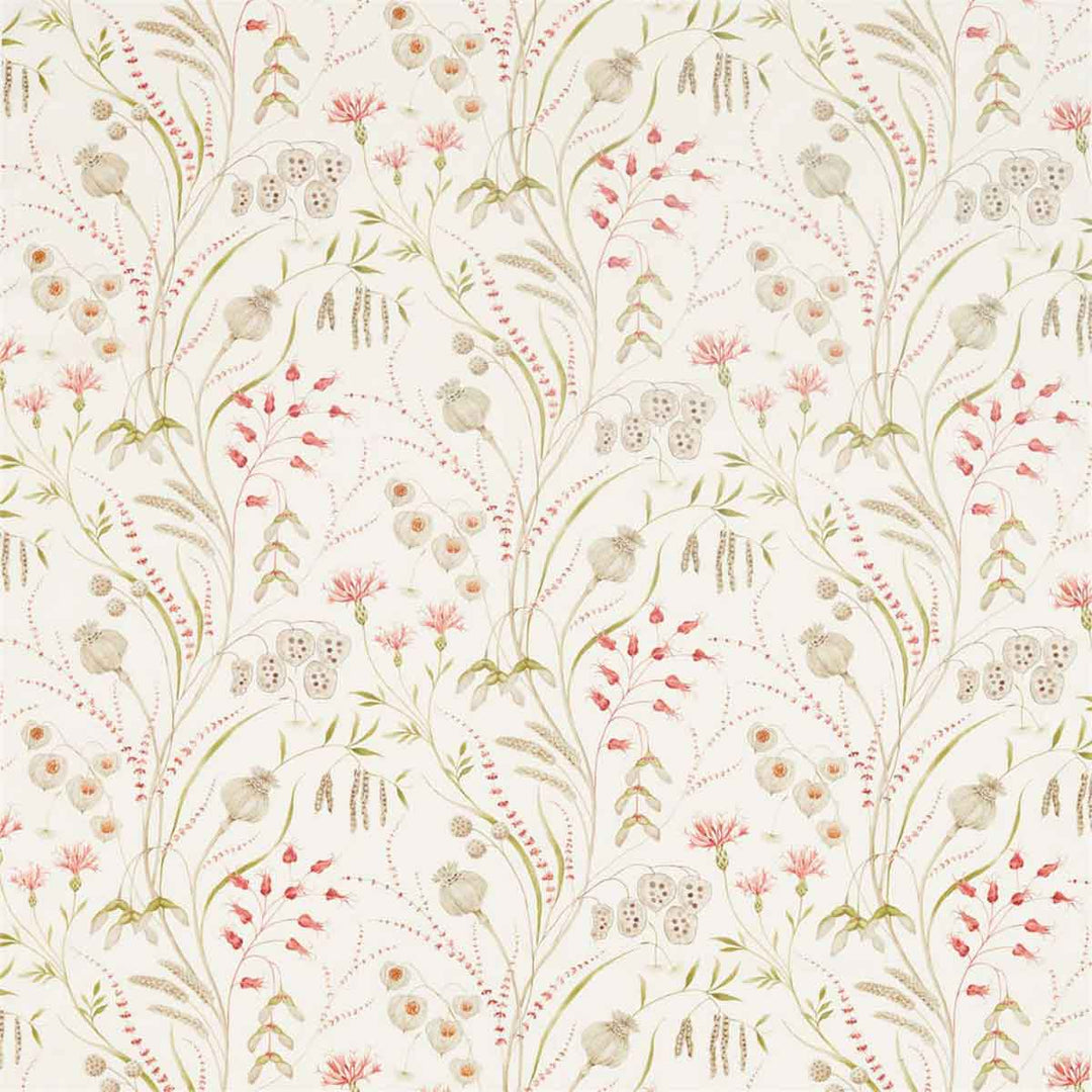 Summer Harvest Claret & Olive Fabric by Sanderson - 226433 | Modern 2 Interiors