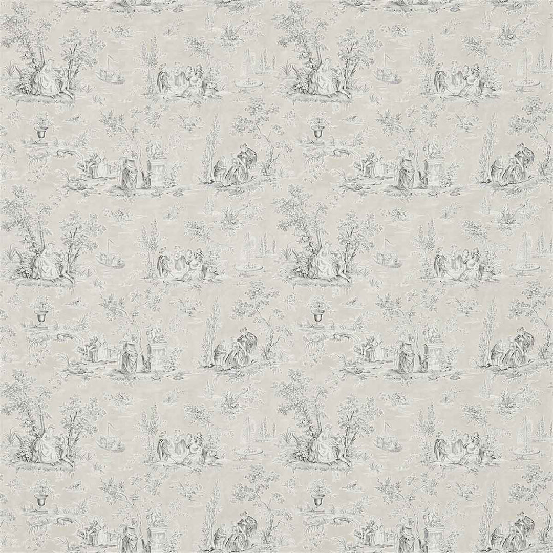 Josette Natural & Charcoal Wallpaper by Sanderson - 214067 | Modern 2 Interiors
