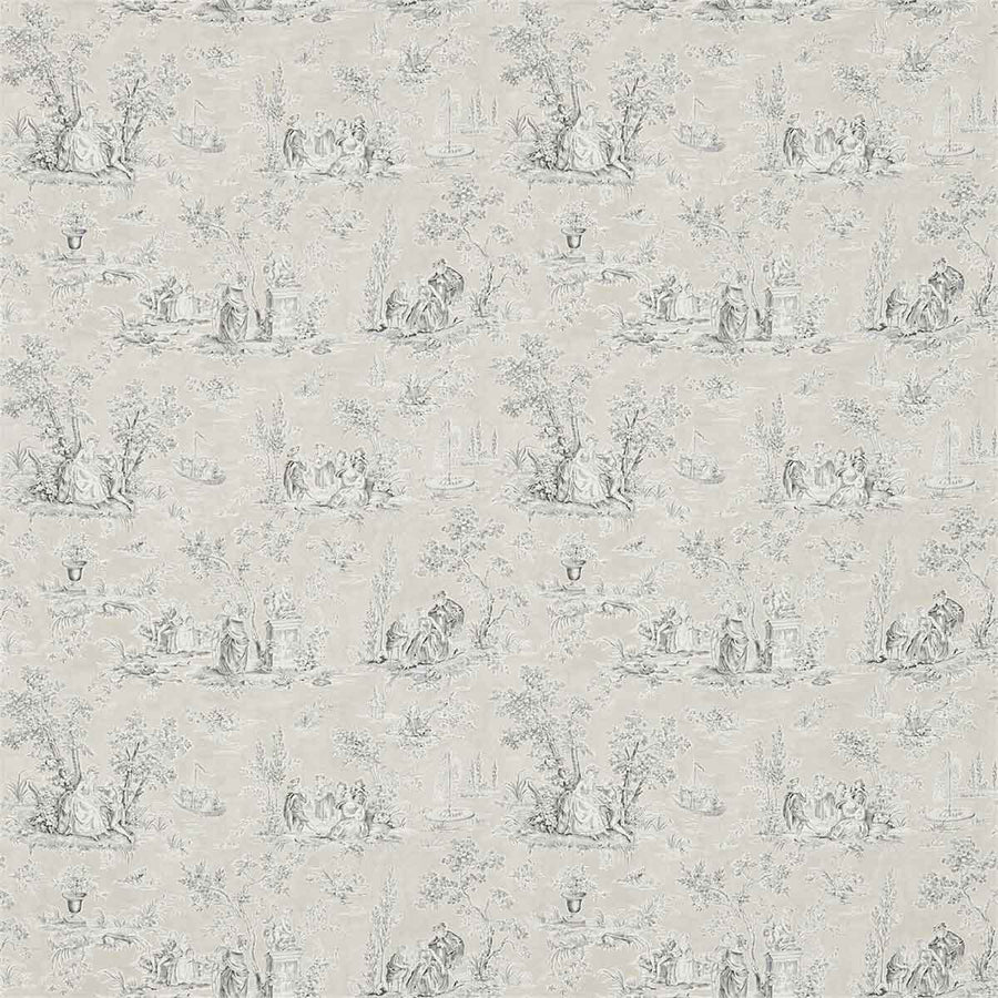 Josette Natural & Charcoal Wallpaper by Sanderson - 214067 | Modern 2 Interiors