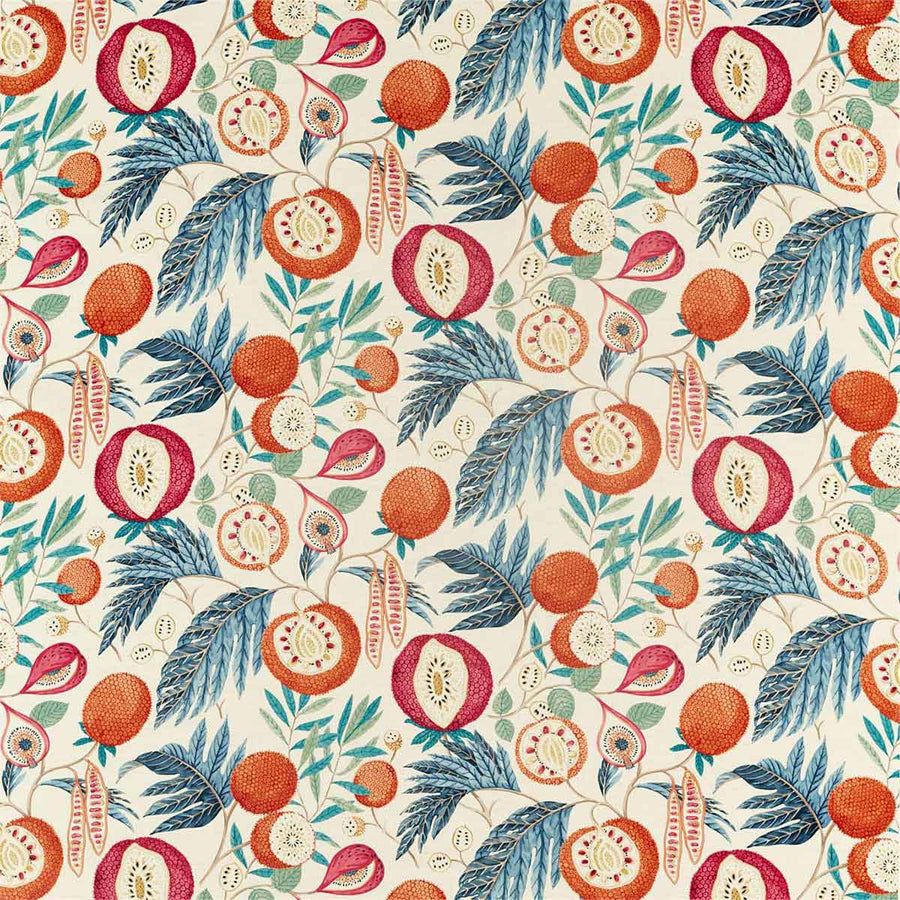 Jackfruit Indigo & Rambutan Fabric by Sanderson - 226561 | Modern 2 Interiors
