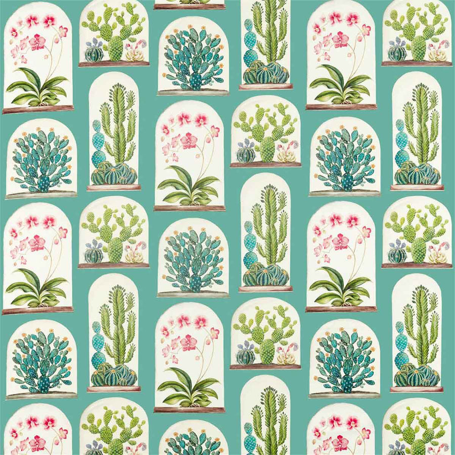 Terrariums Eucalyptus & Bengal Fabric by Sanderson - 226571 | Modern 2 Interiors